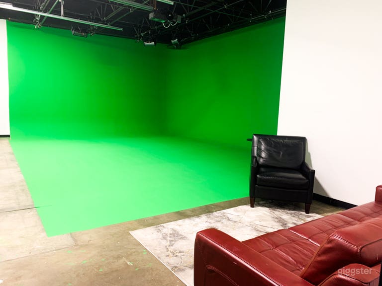  Grand cyclorama vert professionnel pour production 