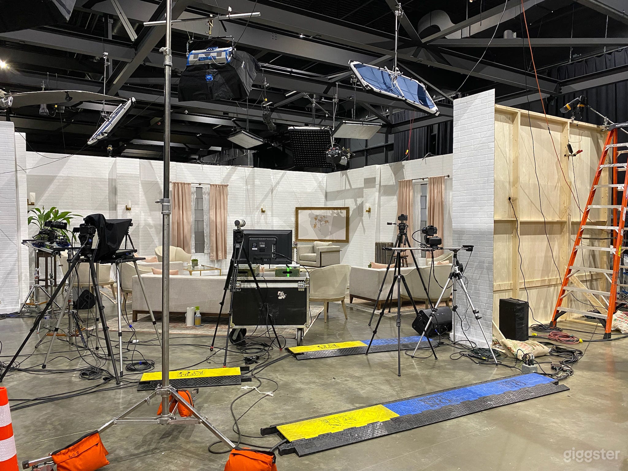 TV show filming with intimate audience