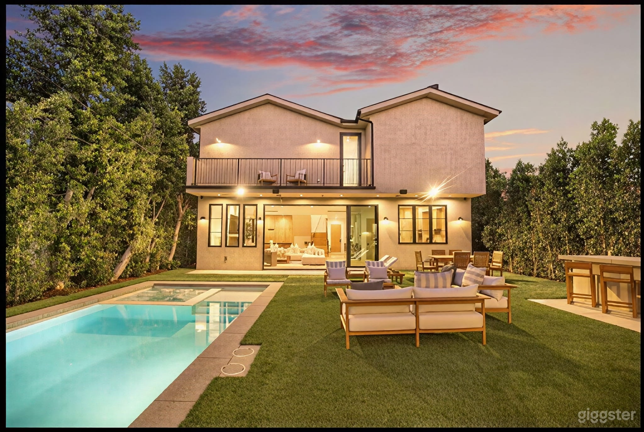 Contemporary Estate with Pool & Private Theater Photo 4