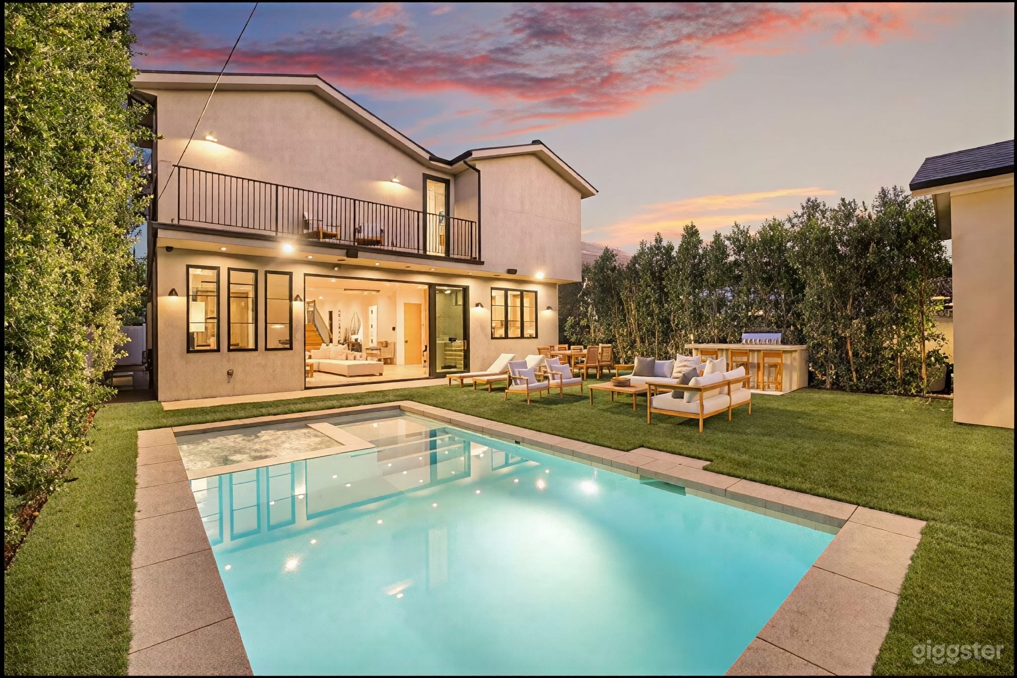 Contemporary Estate with Pool & Private Theater Photo 1