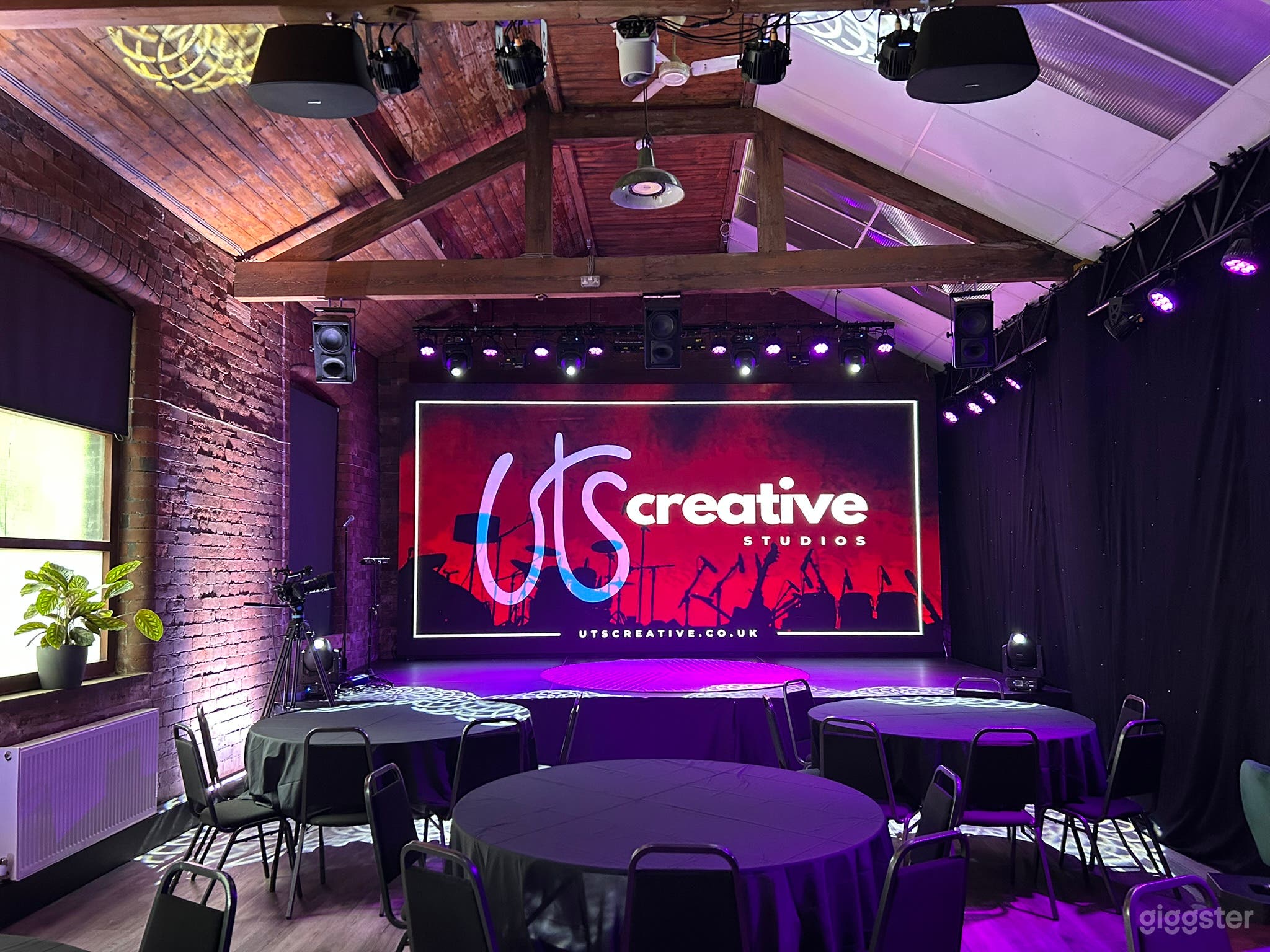 Creative Studio in historic, industrial mill with LED Wall Photo 1