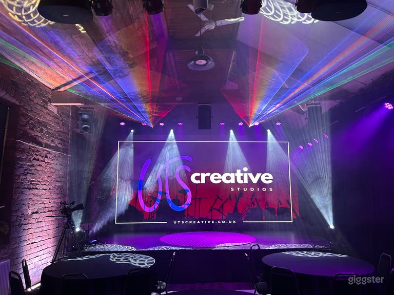 Creative Studio in historic, industrial mill with LED Wall 