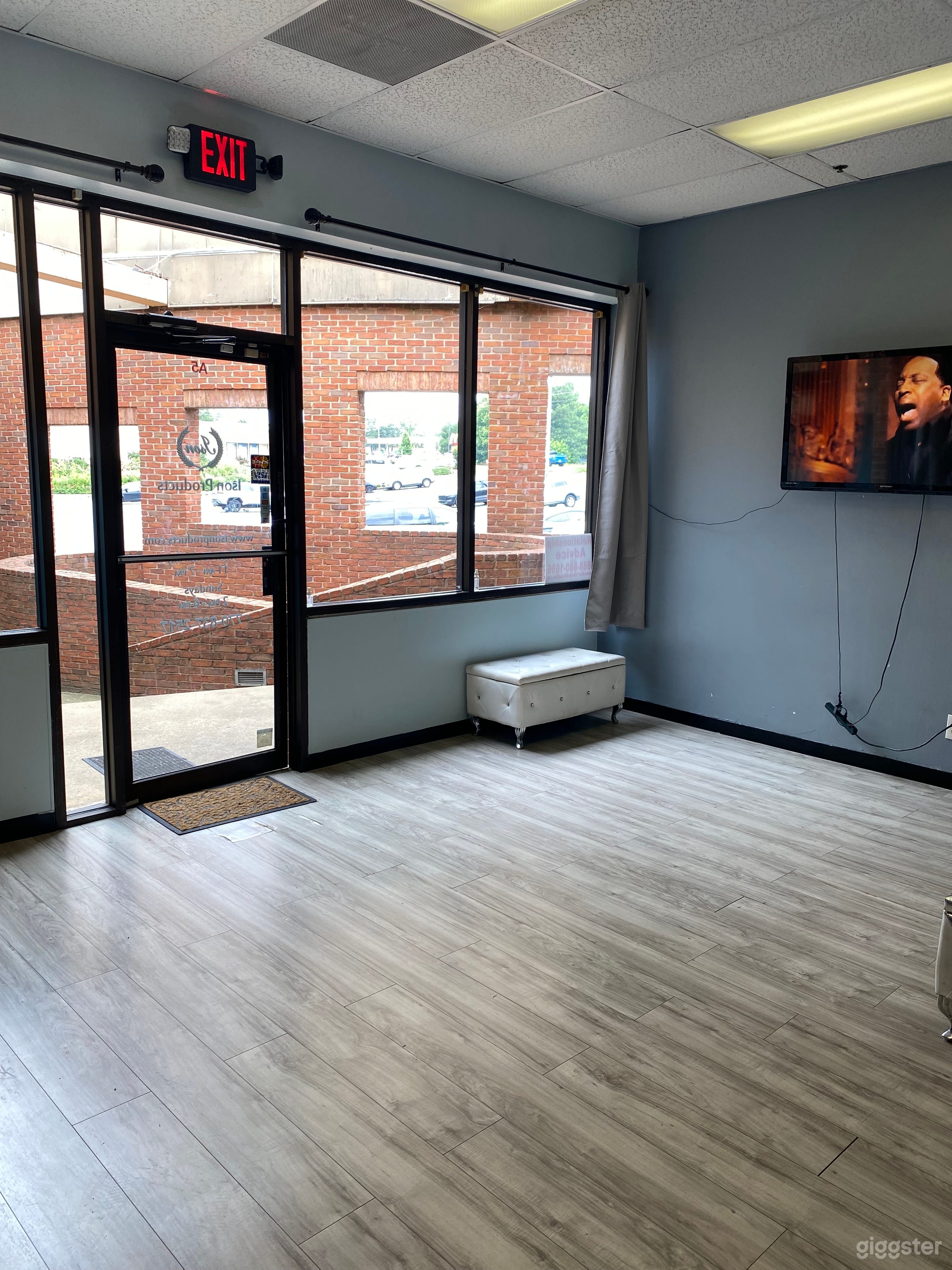 Book this space for your next intimate affair. It’s clean with plenty of parking.