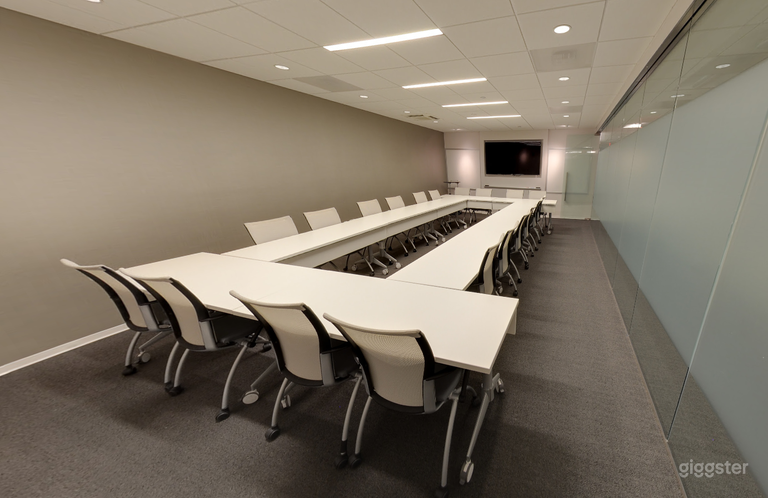  High-Tech Flexible Seating Boardroom  