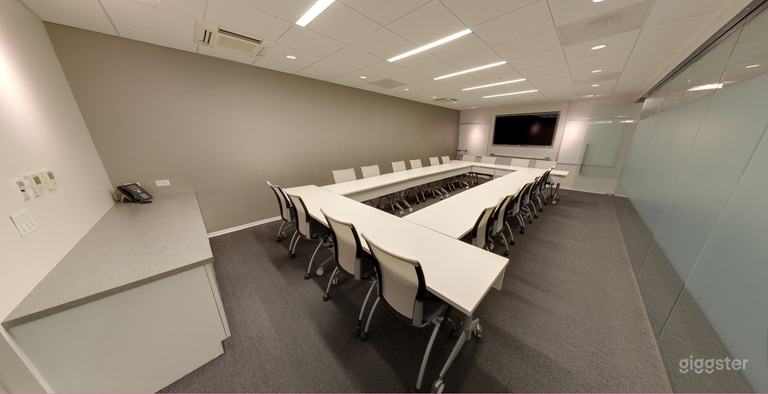  High-Tech Flexible Seating Boardroom  