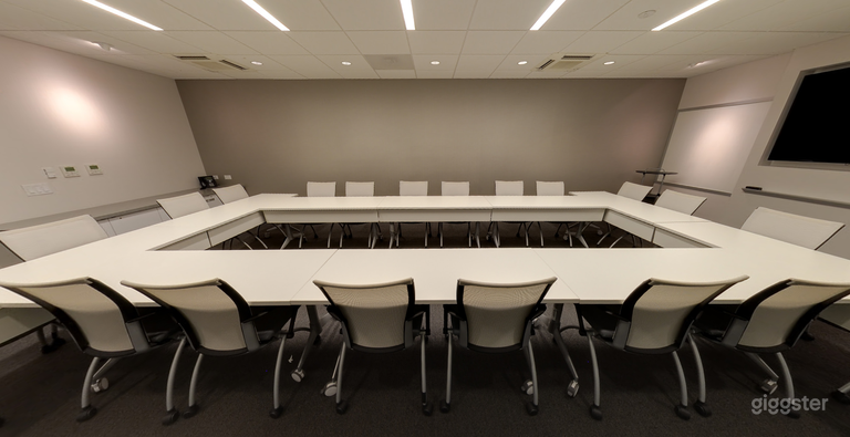  High-Tech Flexible Seating Boardroom  