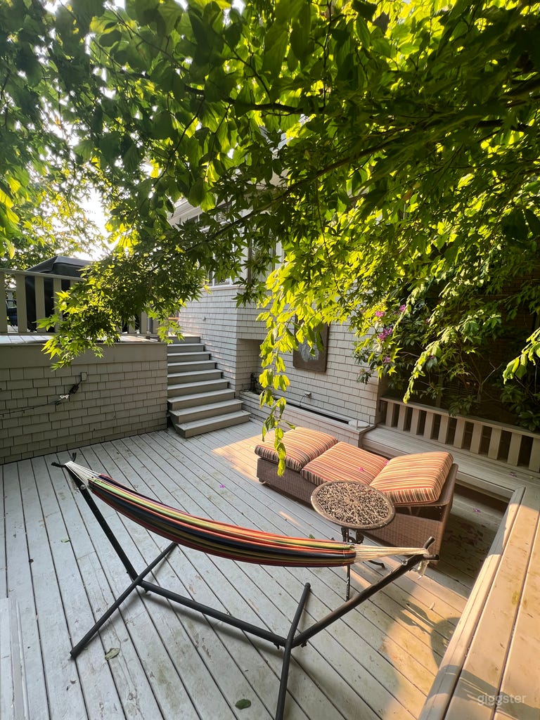  multi-level deck and patio lounge 