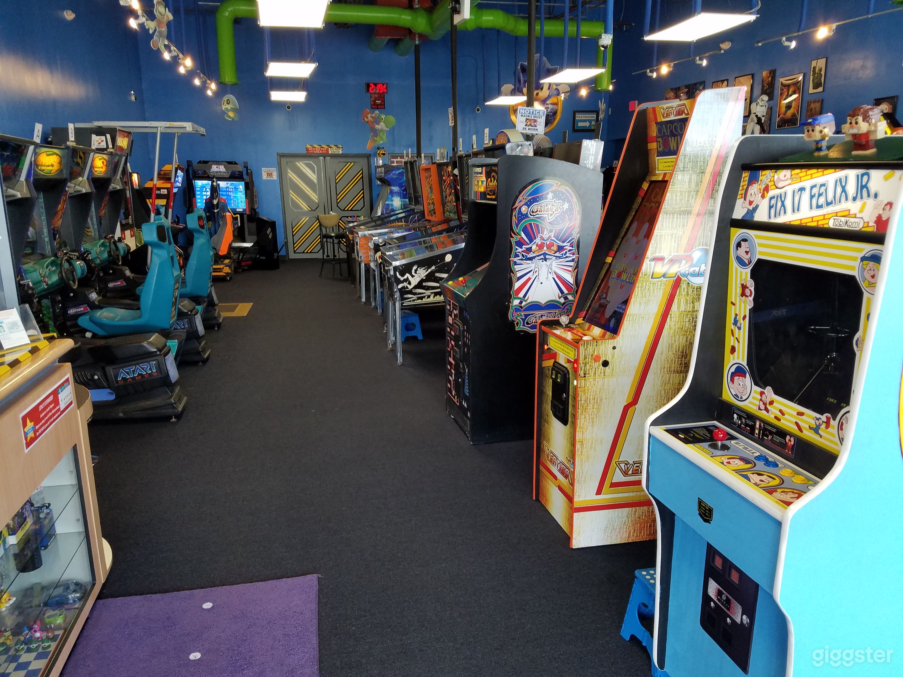  Colorful, Well-Lit Video Arcade with a Fun 1980s Retro Vibe Photo 2