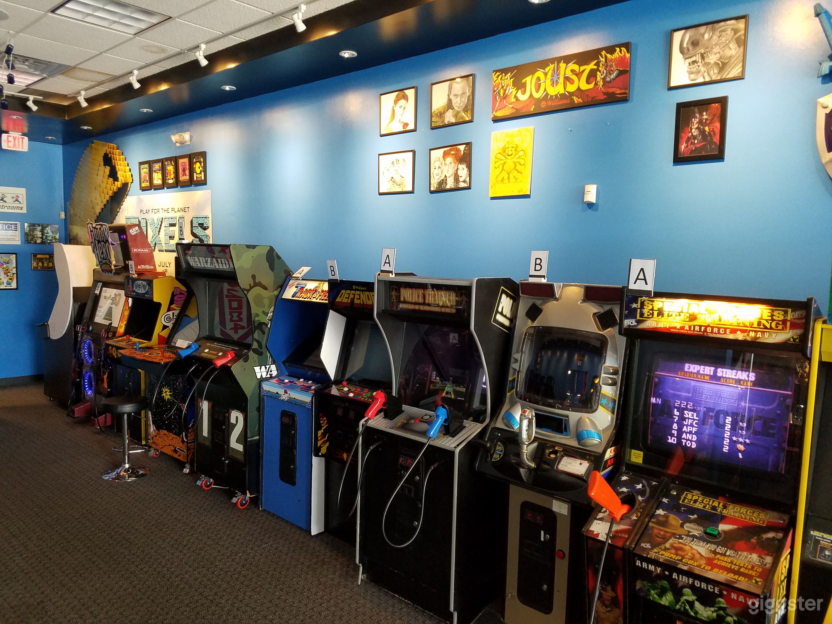  Colorful, Well-Lit Video Arcade with a Fun 1980s Retro Vibe Photo 3