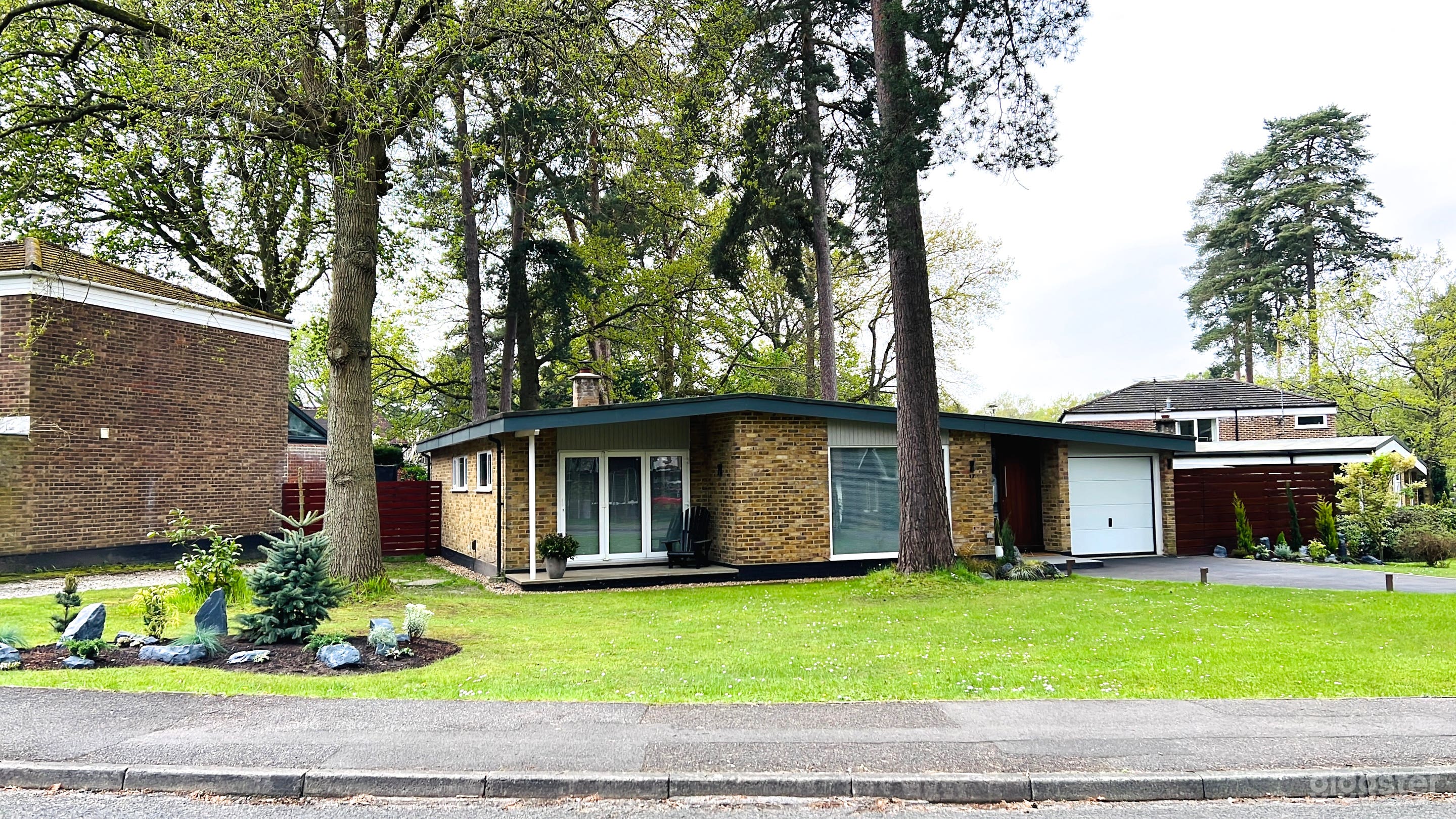 From across the street