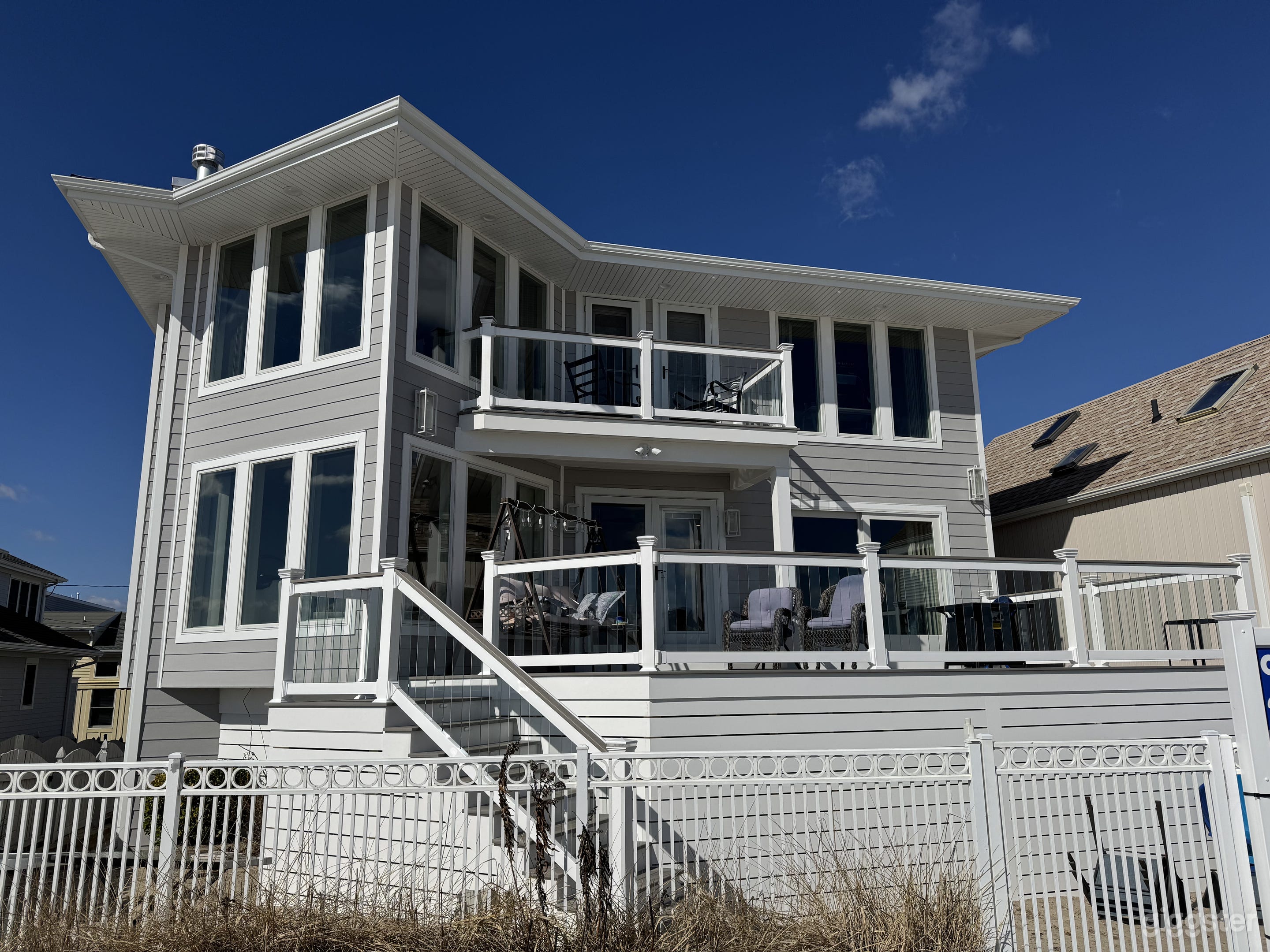 View of the back of the house and back porch