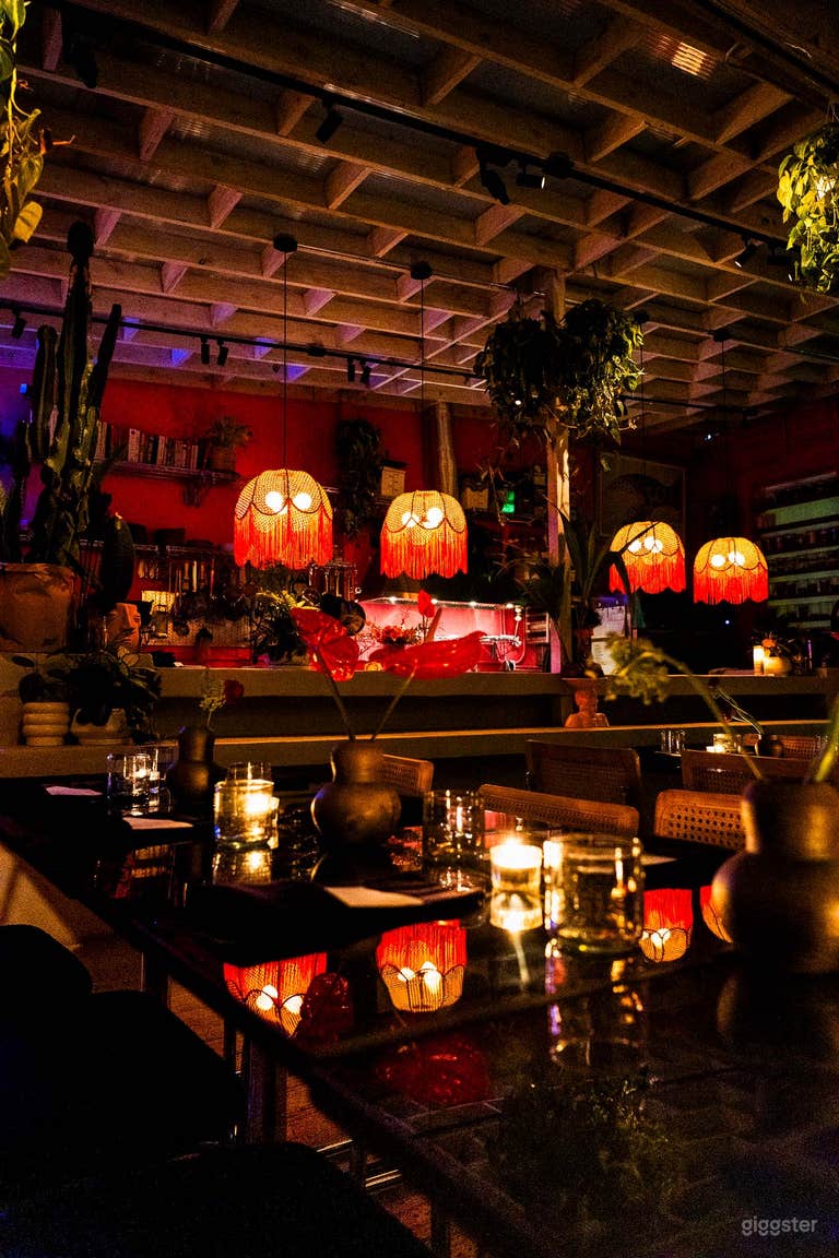  Tropical lush day-lit atrium culinary space 
