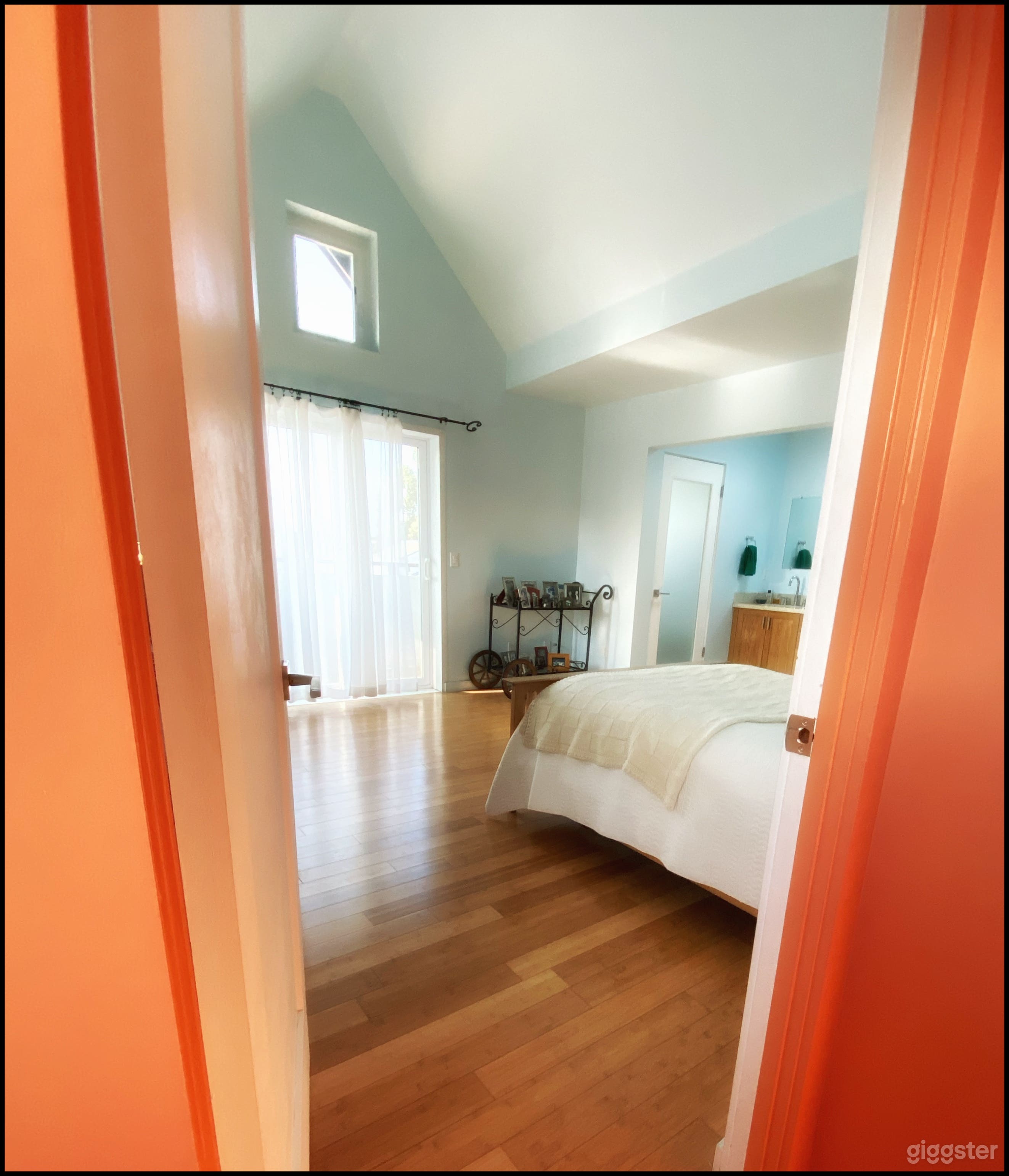 Entry to light-filled master bedroom