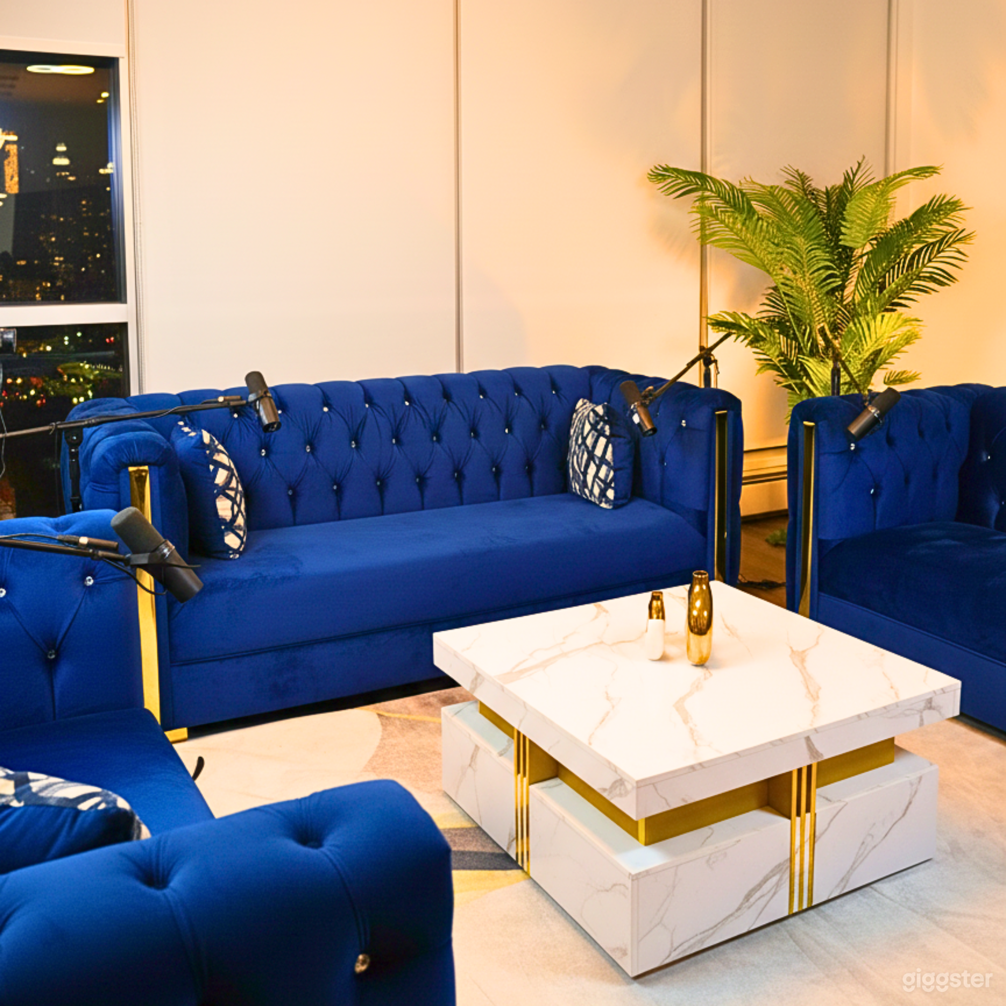 Professional Podcast Space with Stunning City Views Photo 2