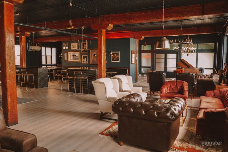  Chic brick wall private club 