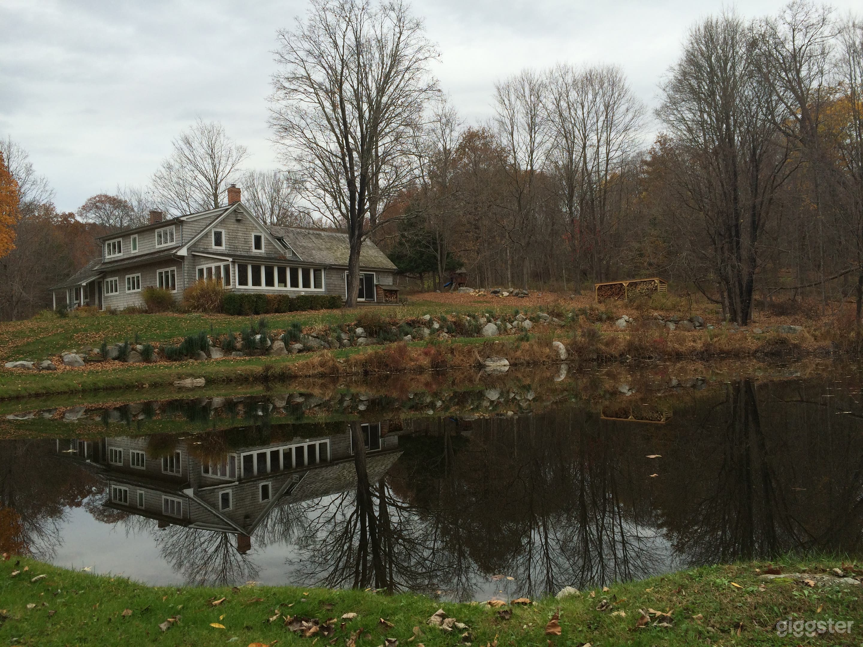 Large House In The Woods With Barn and Pond Photo 1