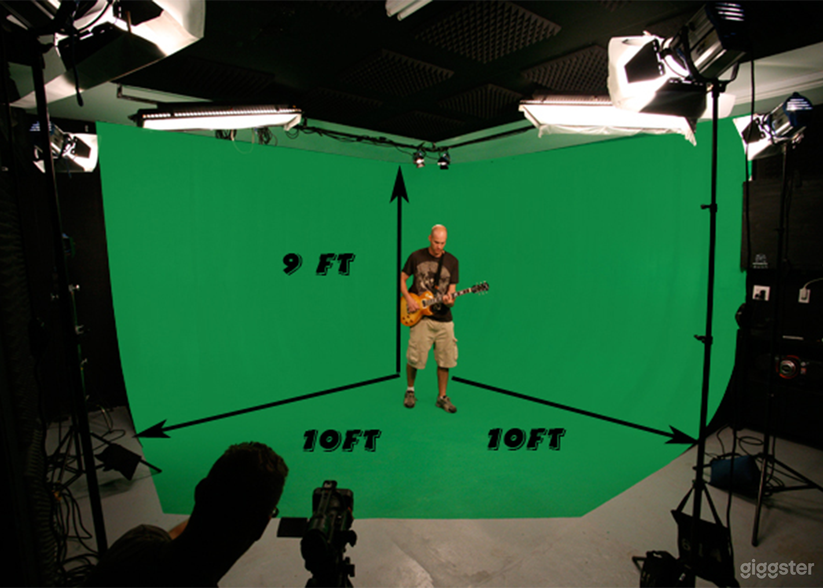 Green Screen with Measurements