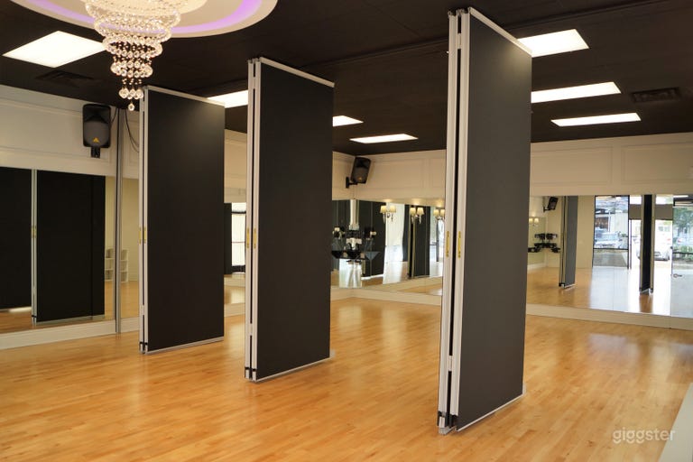  Special acoustic foldable partition wall between studio #1 and #2 