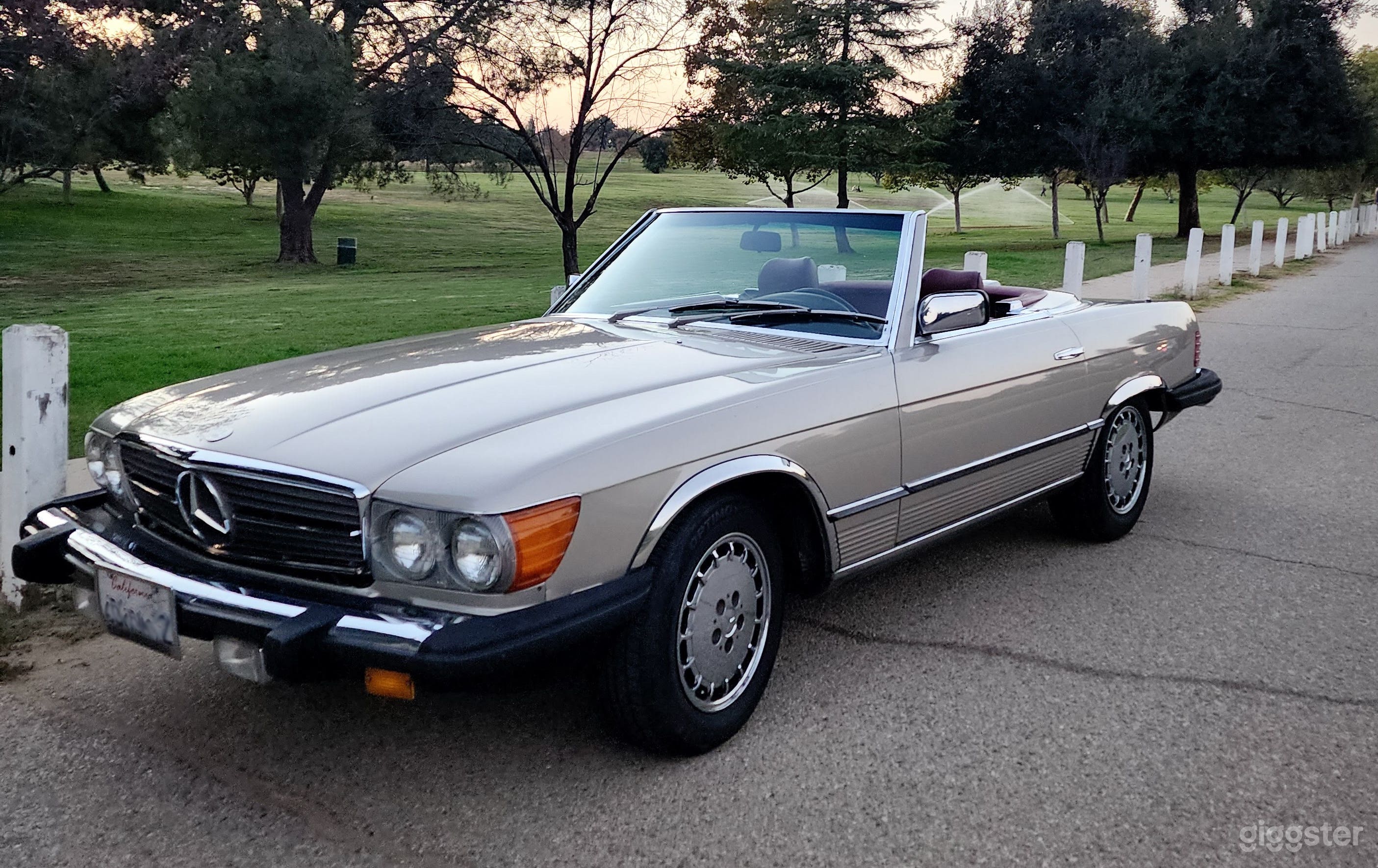 Classic 1985 Mercedes 380SL in Champagne Photo 1