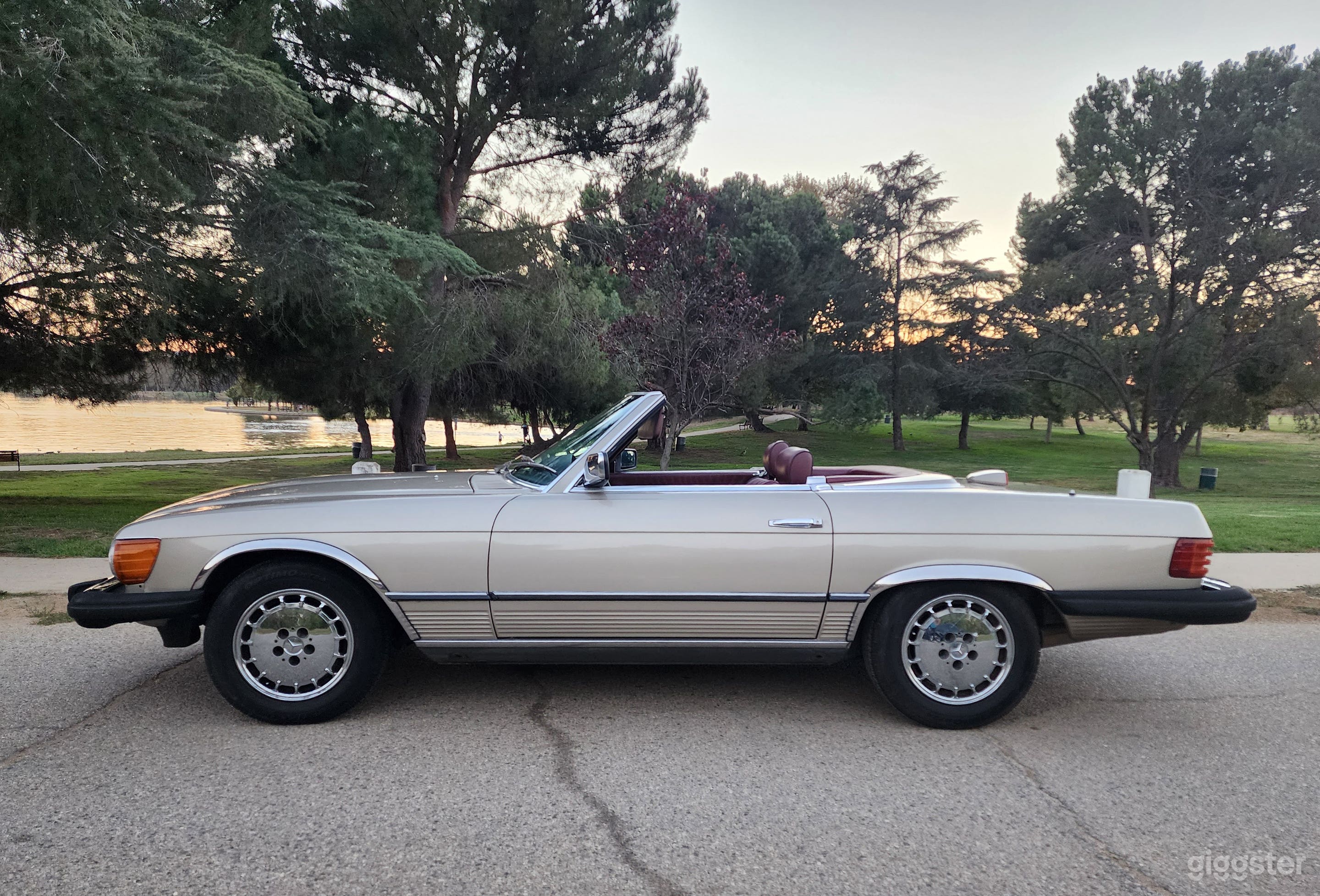 Classic 1985 Mercedes 380SL in Champagne Photo 3