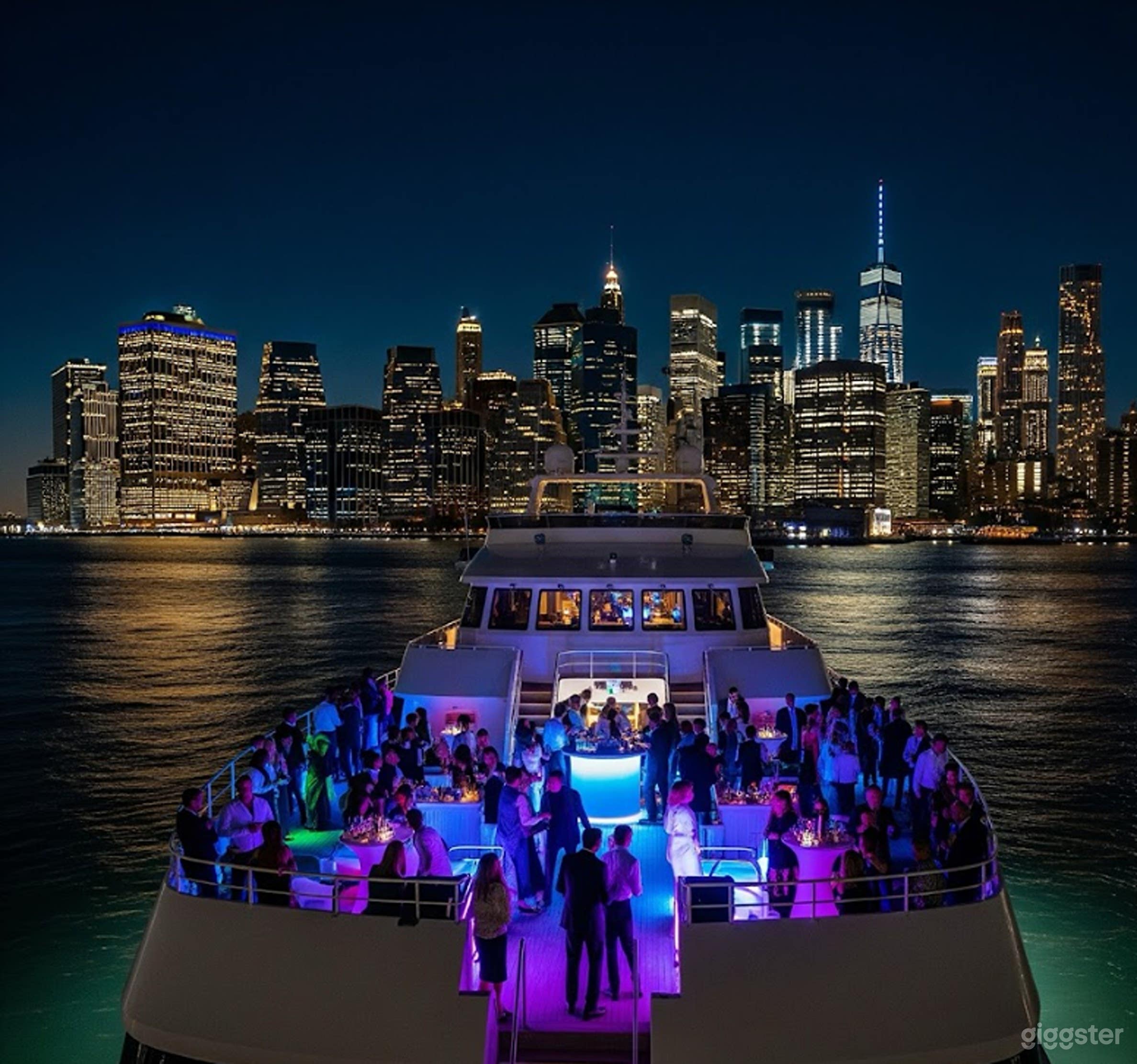 High-energy nightlife vessel with skyline views Photo 1