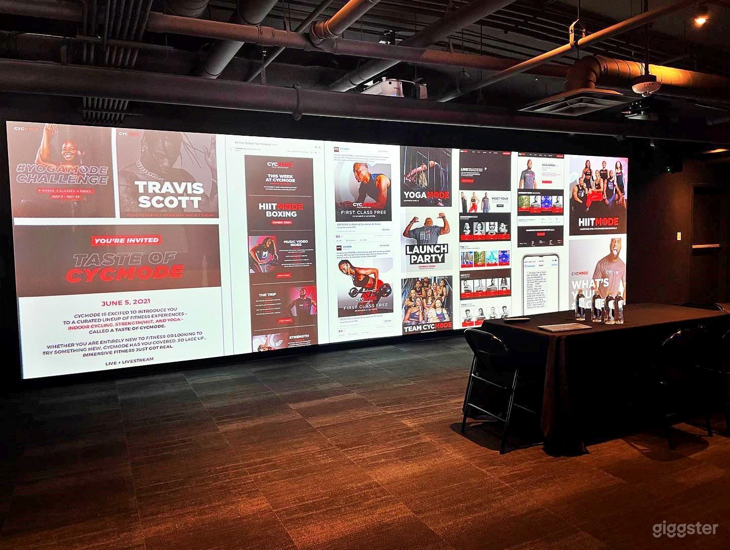 Small Studio on Mezzanine with 30-foot Screen Photo 2