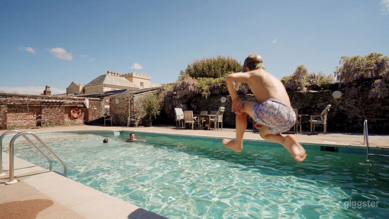  Swimming Pool on a Castle 