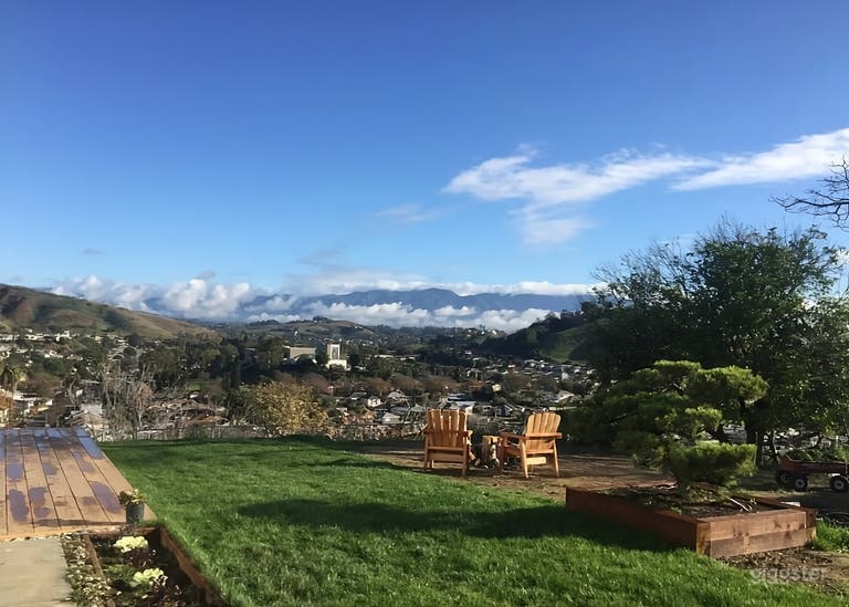  Oasis de jardin avec vues panoramiques et foyer 
