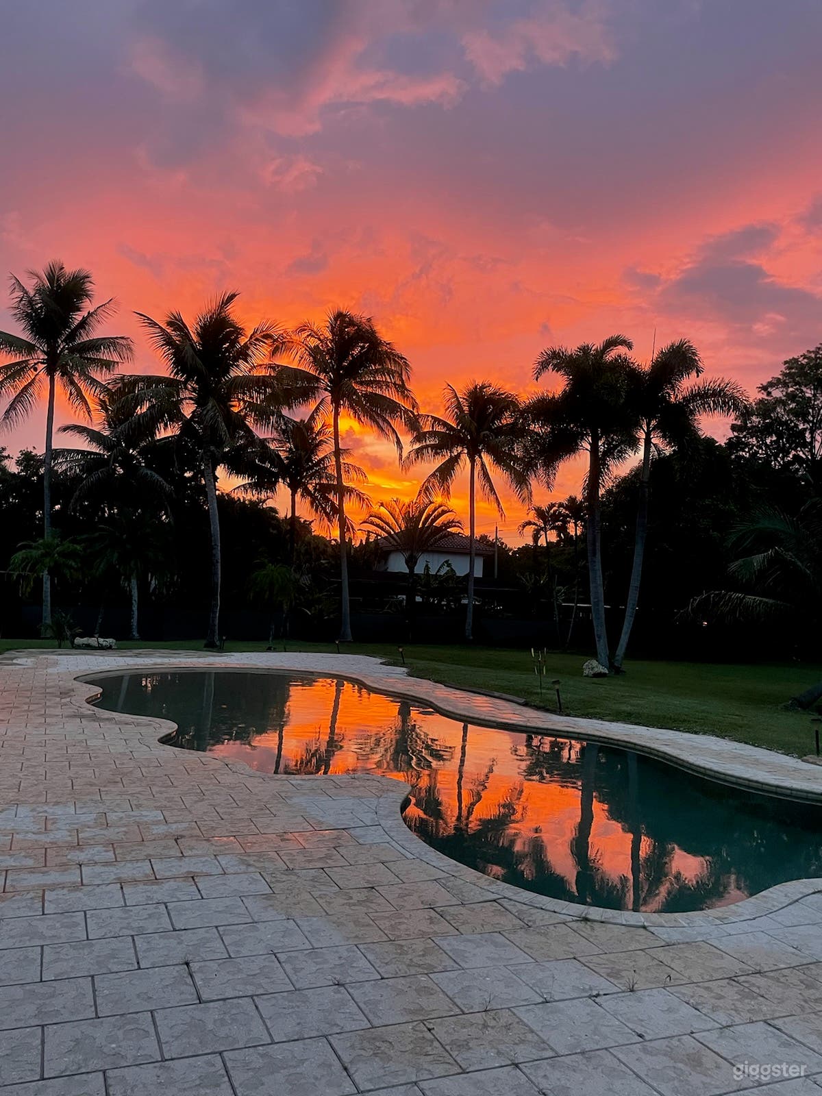 Romantic sunsets are a vision for every memory. Our pool may be covered by a 3rd party company to extend your dance floor if desired
