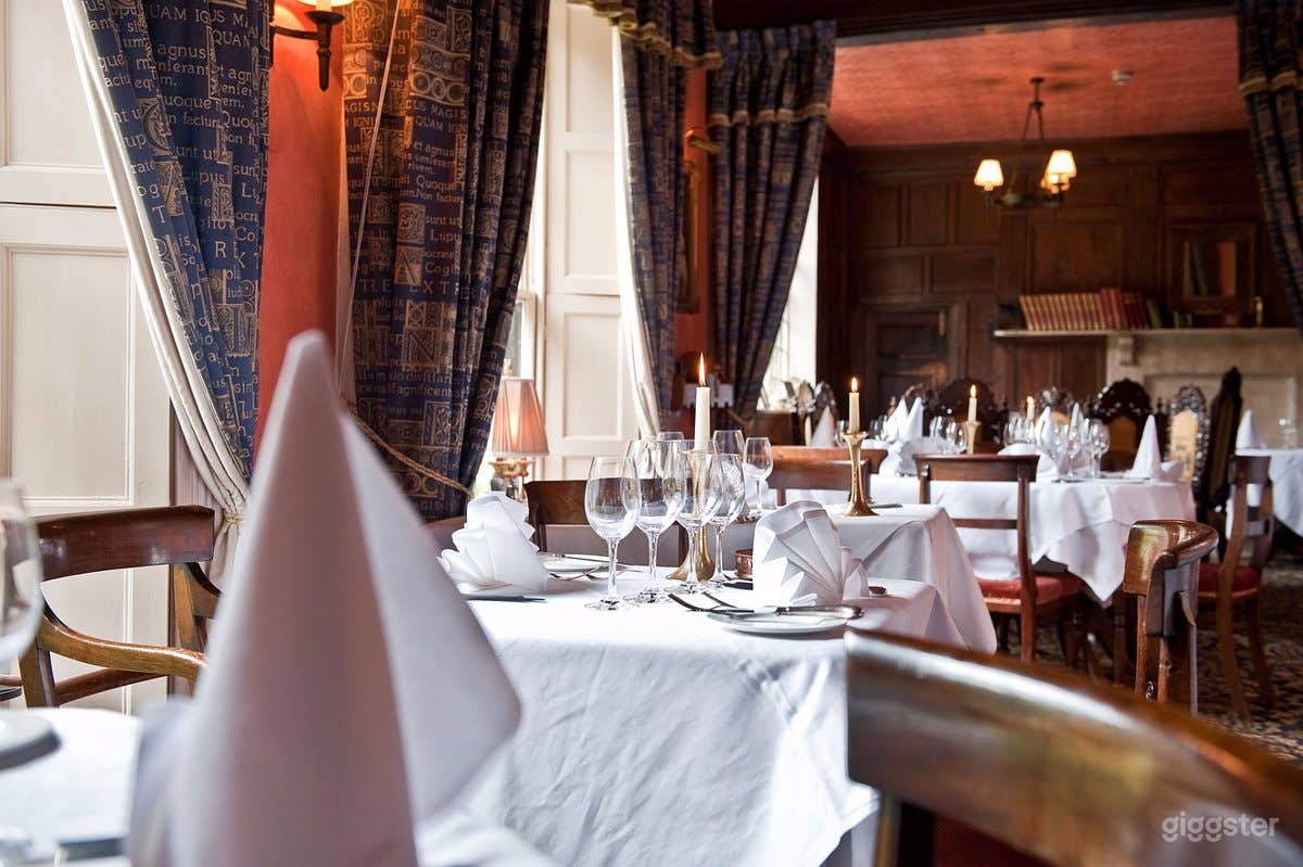 Traditional dining in our oak panelled restaurant