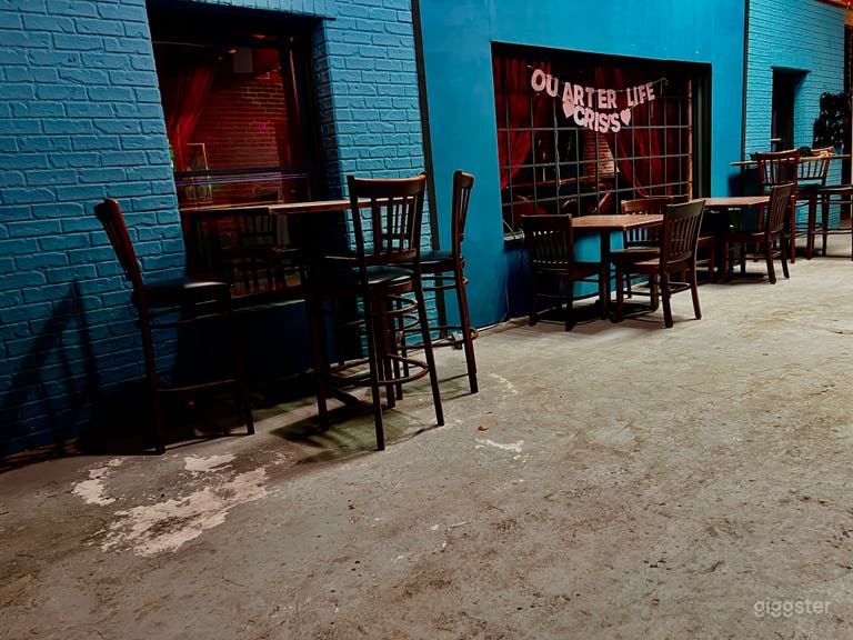  The Bar patio area on out inside Backlot street perfect for you outside s end and can be set dressed to fit your needs 