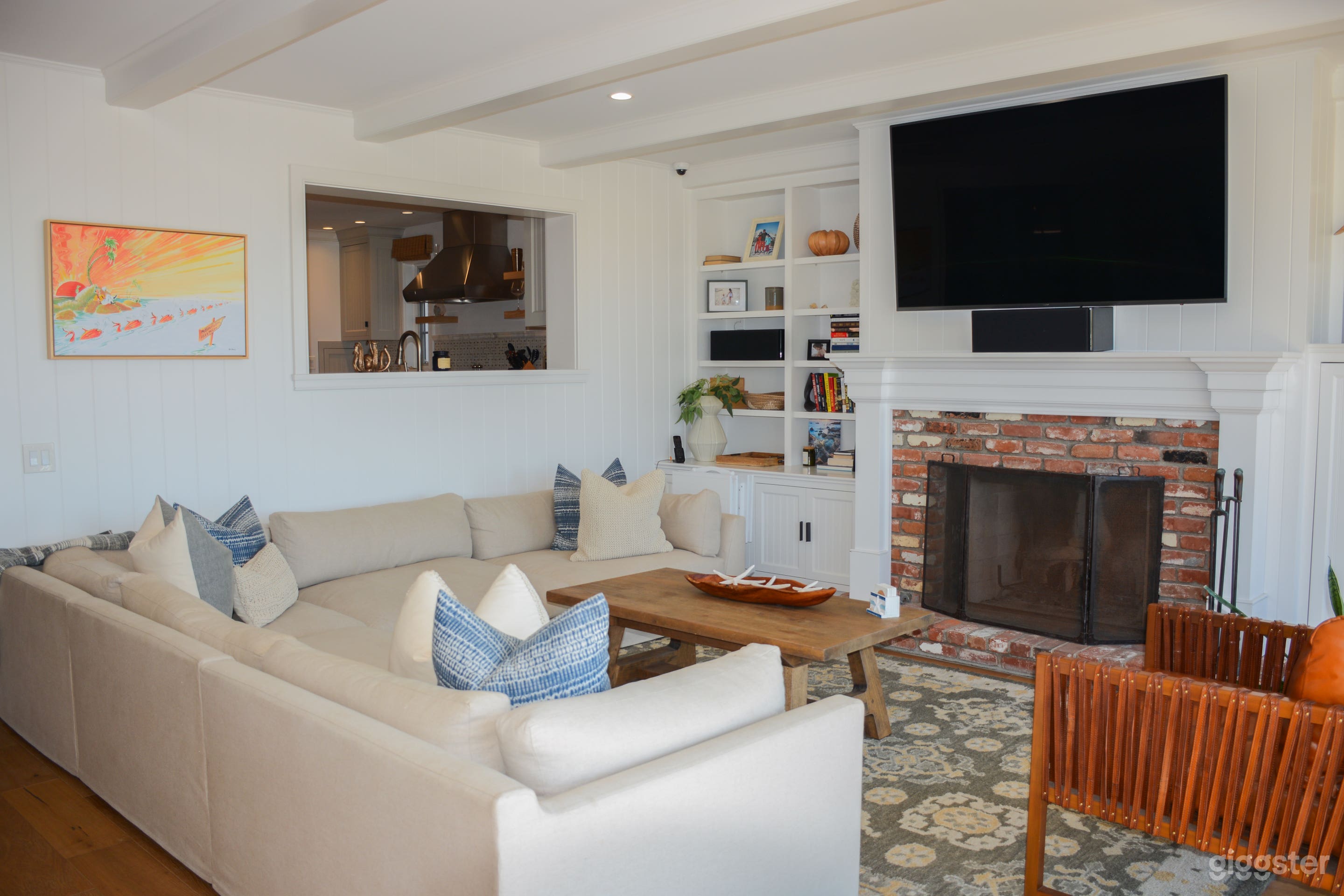 Living Room with Fireplace