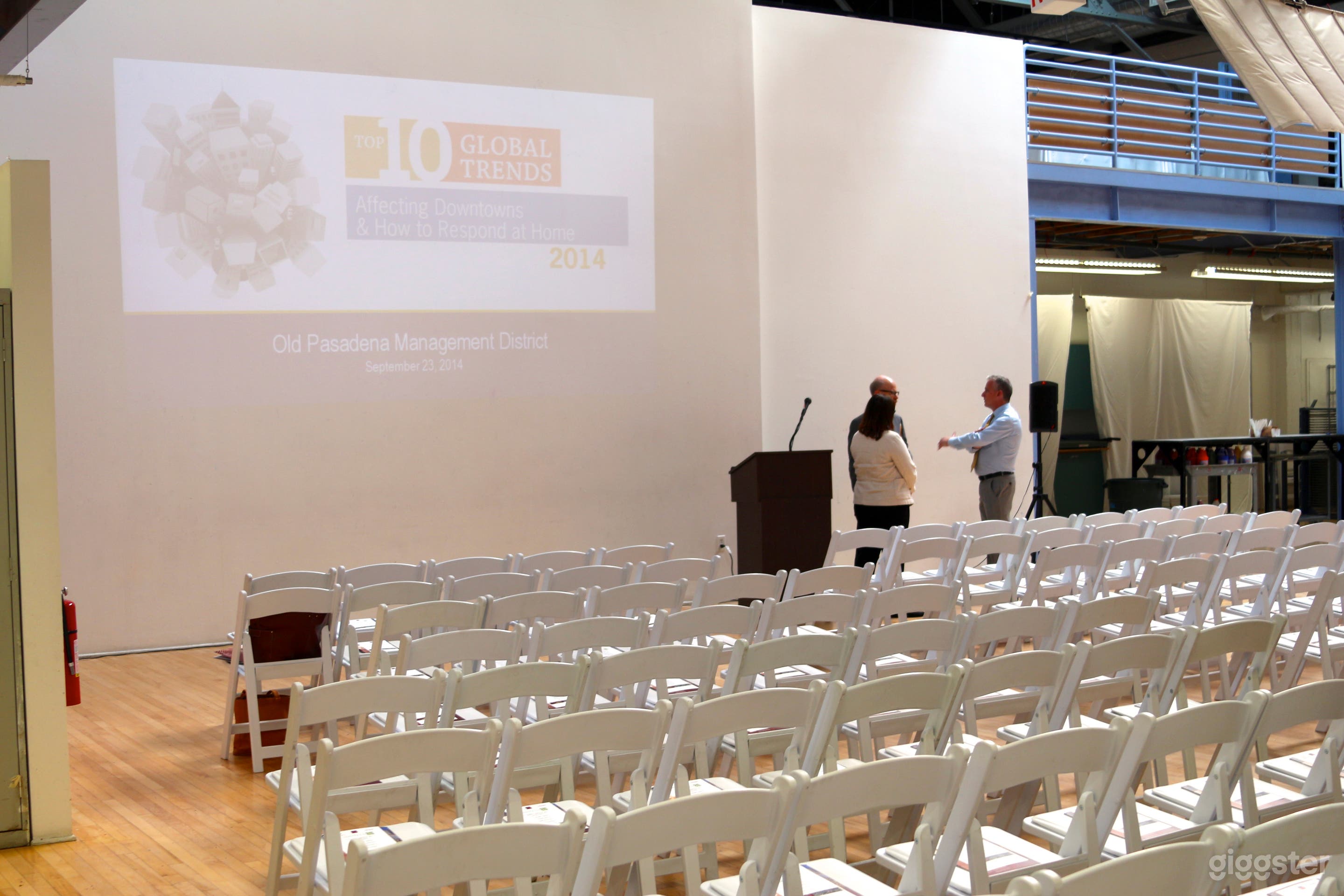 Large studio available for conference, workshops or presentations. 