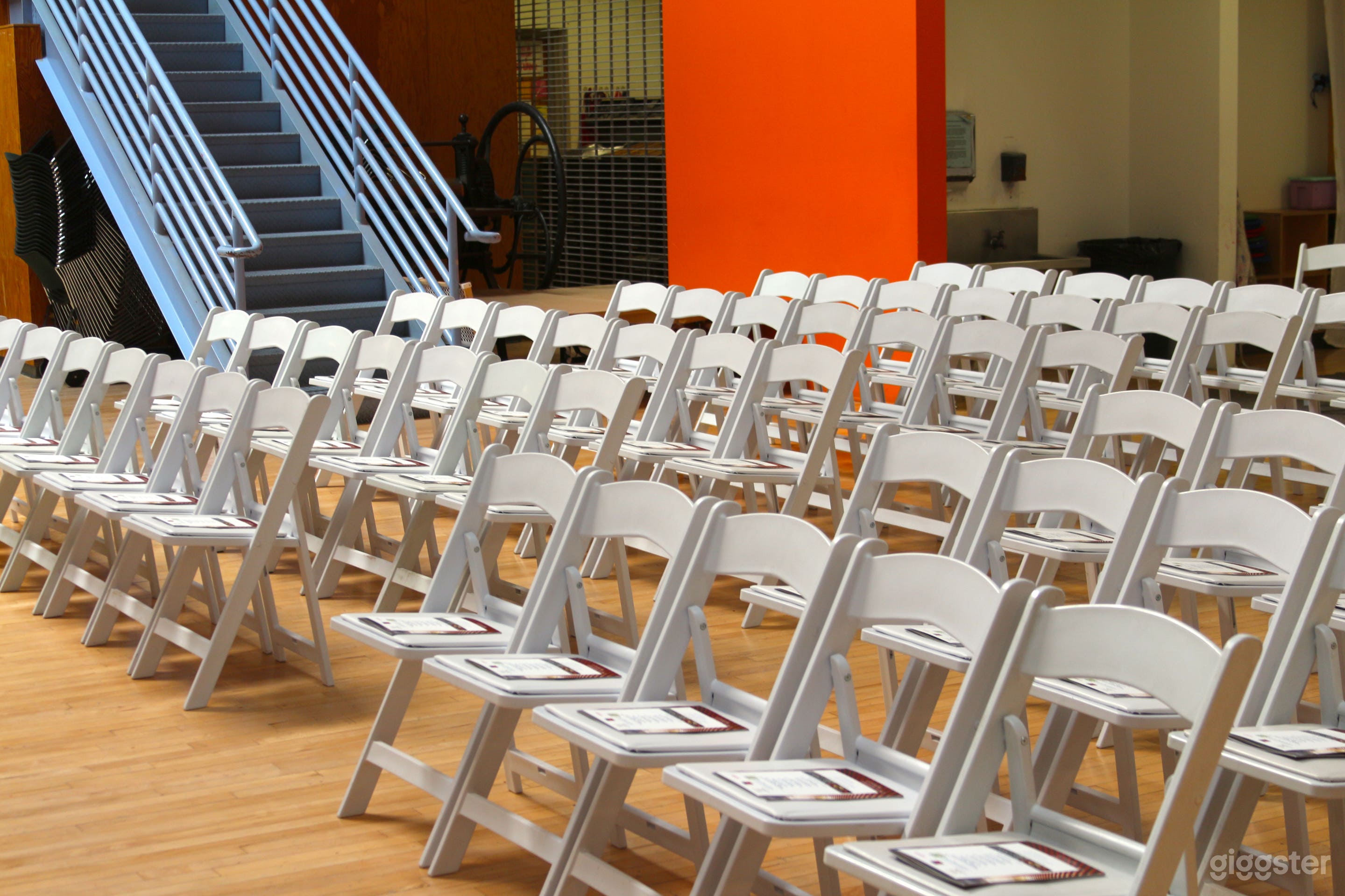 Large studio available for conference, workshops or presentations. 