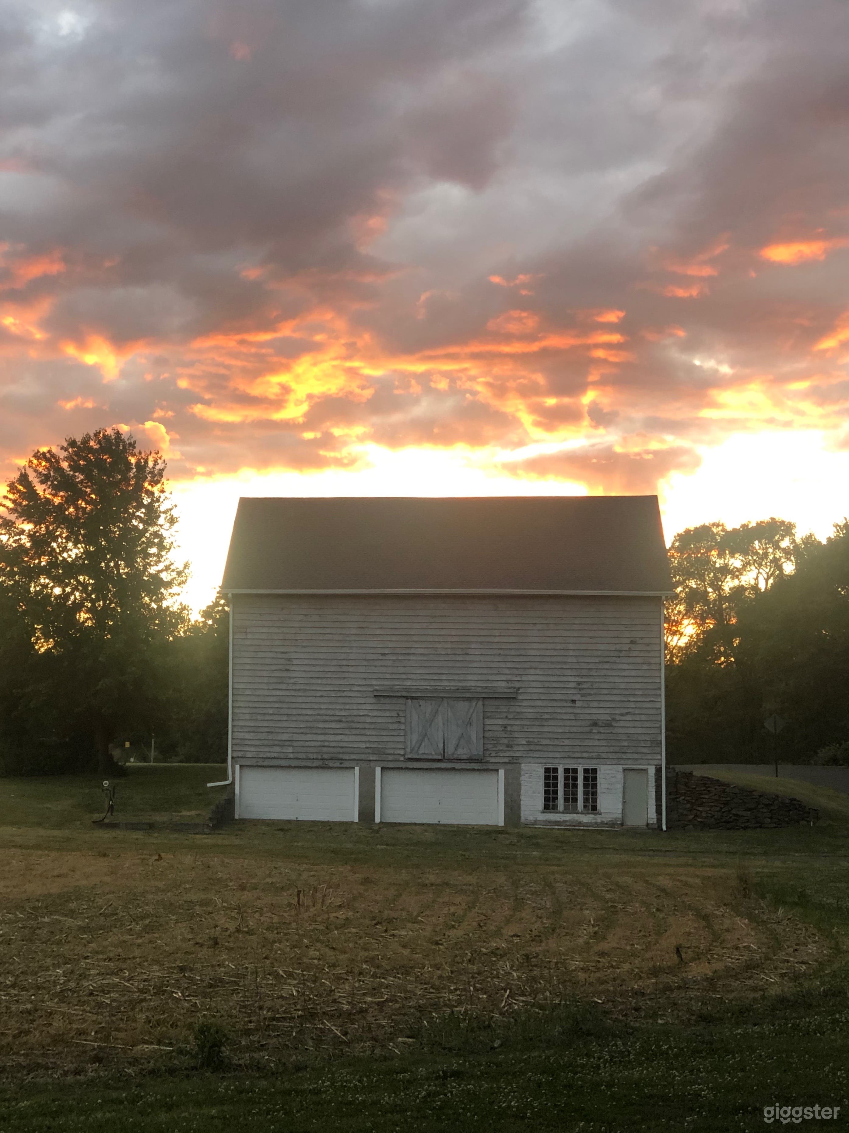 Our barn at sunset