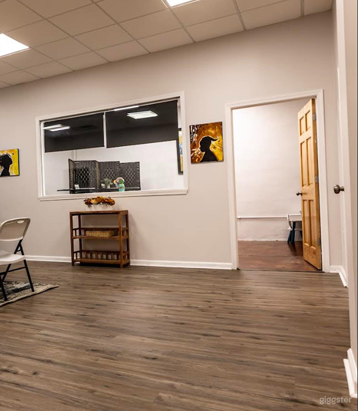 Main room leading to breakout room