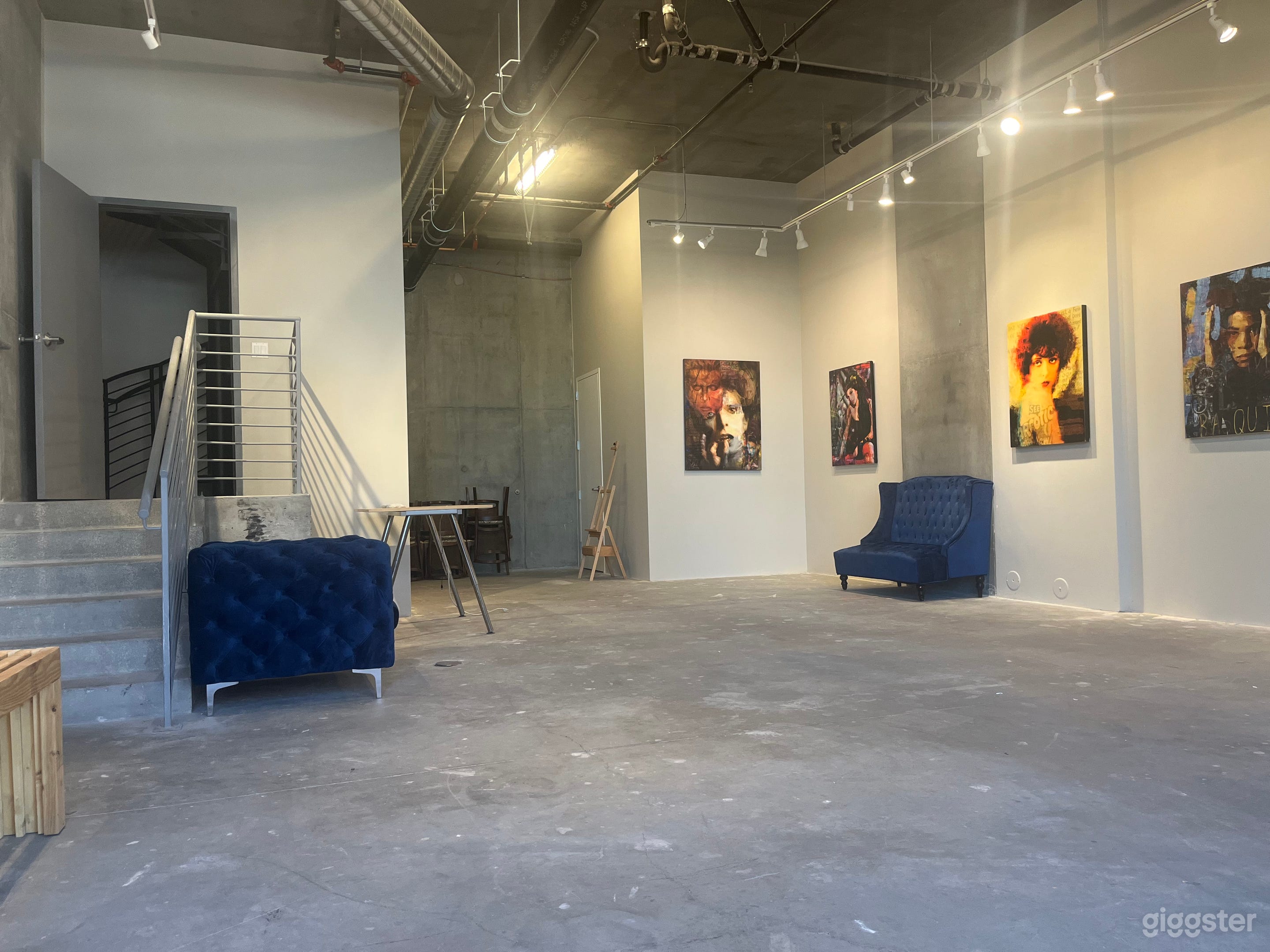 Open well lit  contemporary creative space with Central AC, bathroom and Espresso Machine/coffee