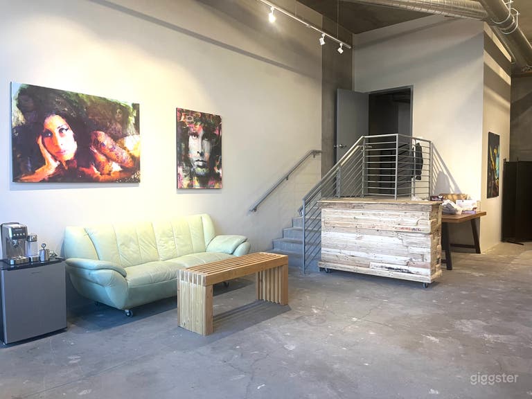  All furniture is movable and can be changed around in the gallery space or for any events you’re having 