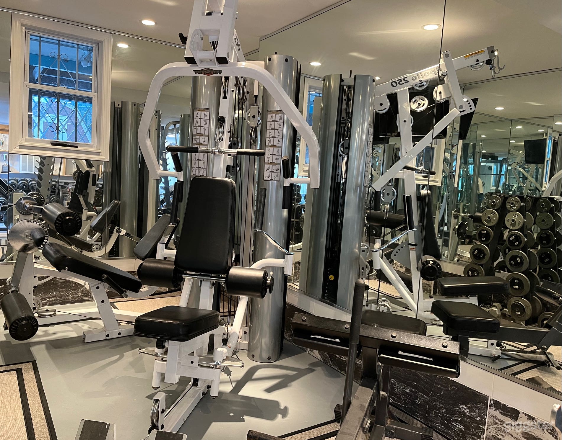Gym showing equipment 