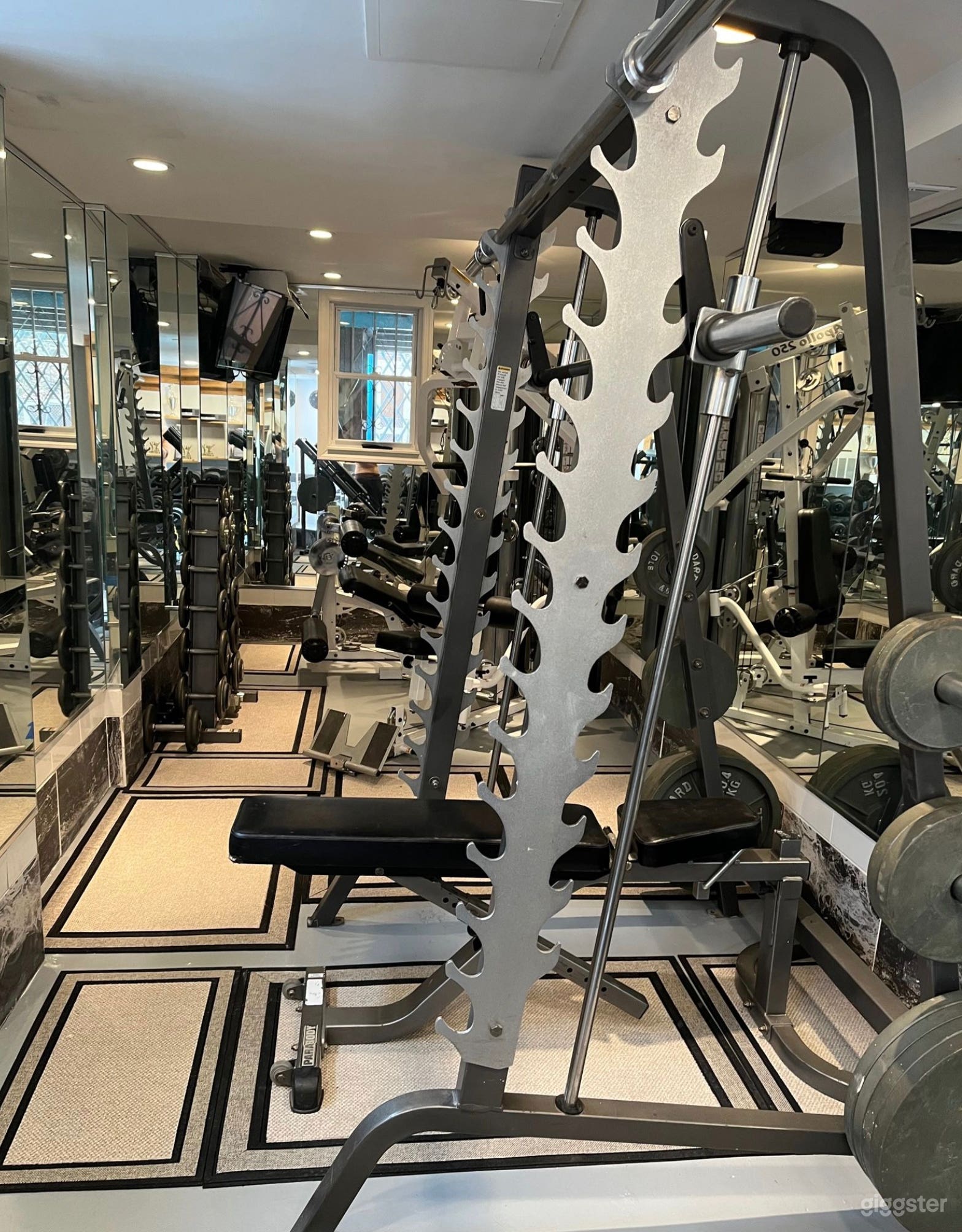 Gym showing equipment 