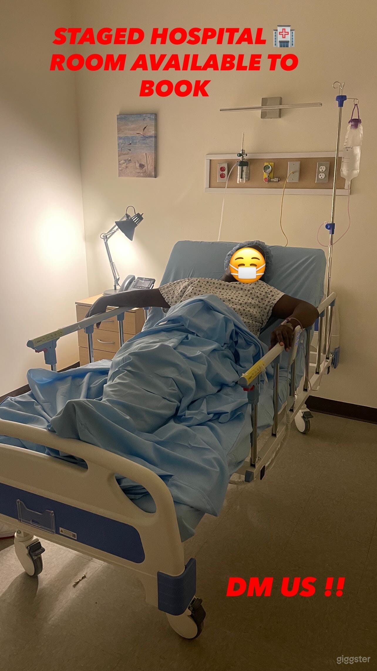 Staged Hospital Room Photo 2