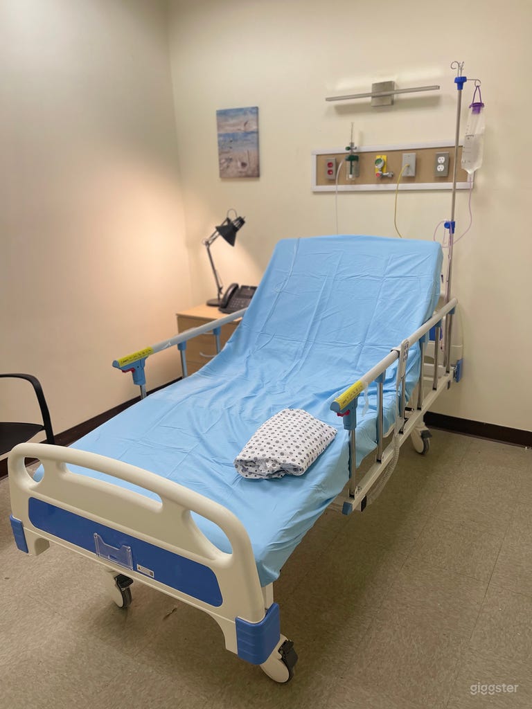  Staged Hospital Room 