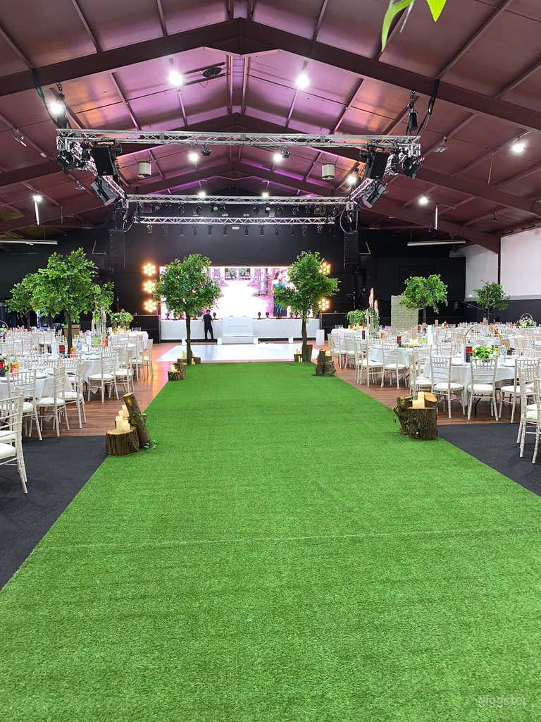  Venue set up for a large celebration 