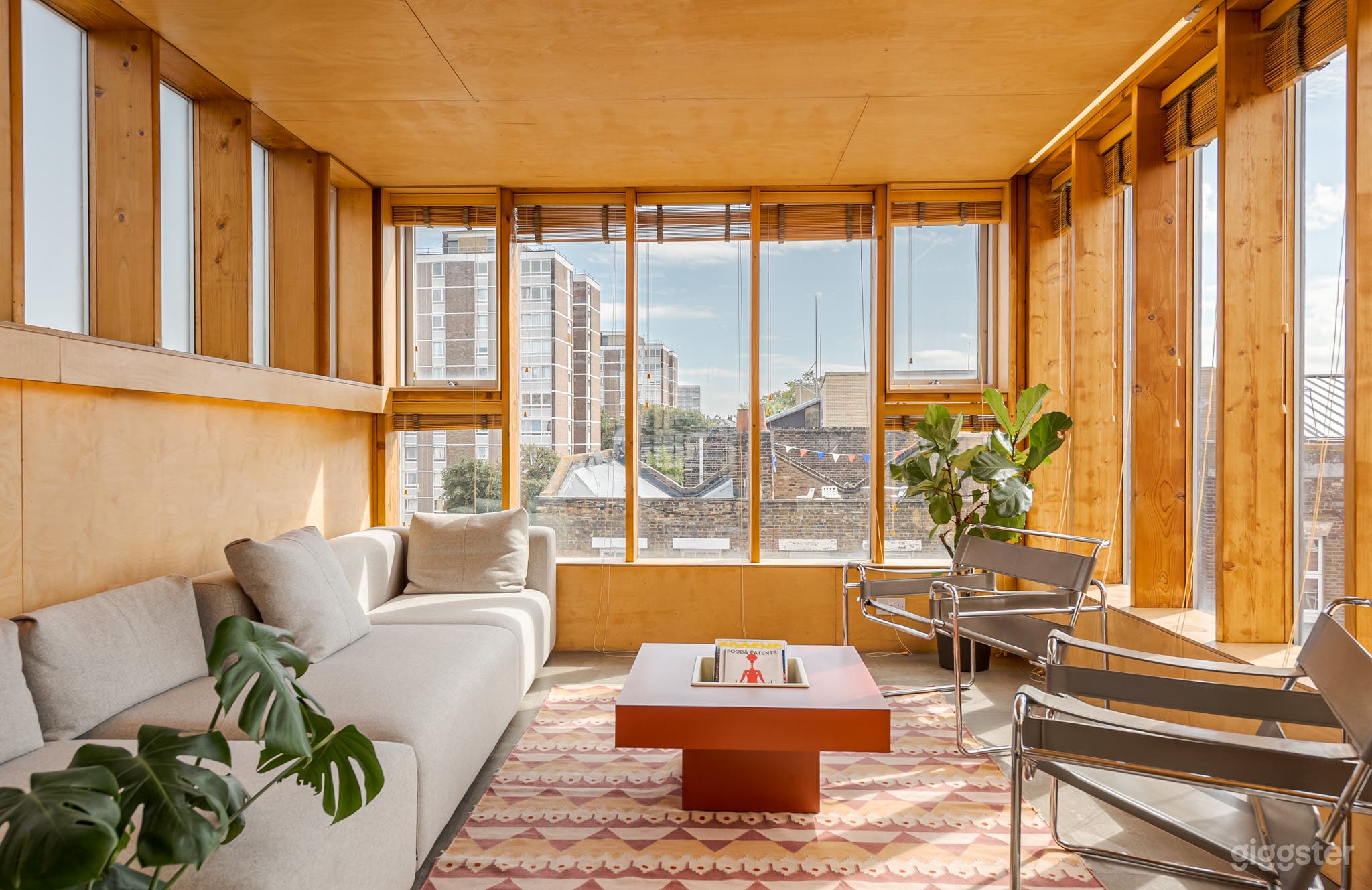 Glass Penthouse With Wooden Slatted Windows  Photo 1