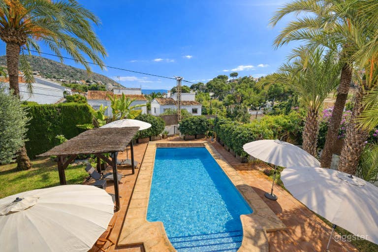  Villa mediterránea en Moraira para rodajes y fotos 
