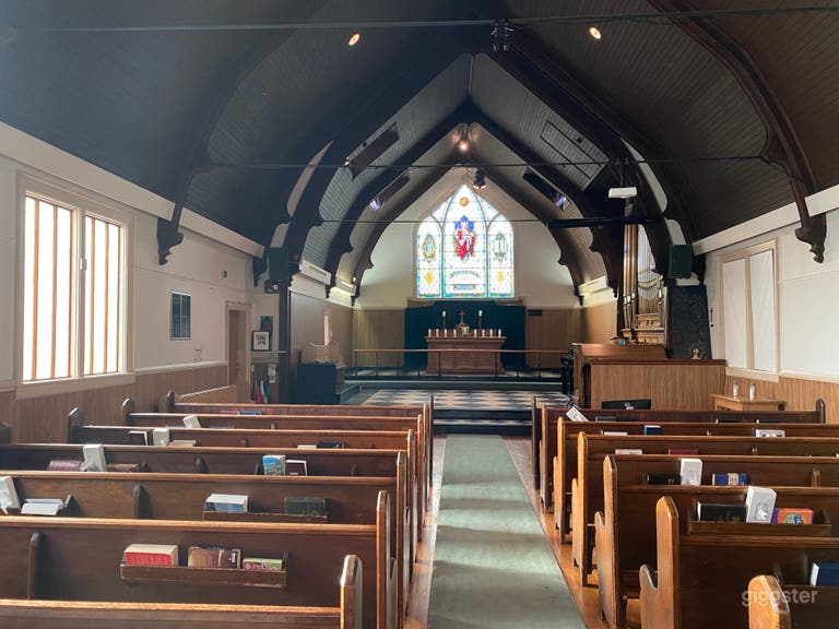  Historic Sanctuary with Stained Glass Windows 