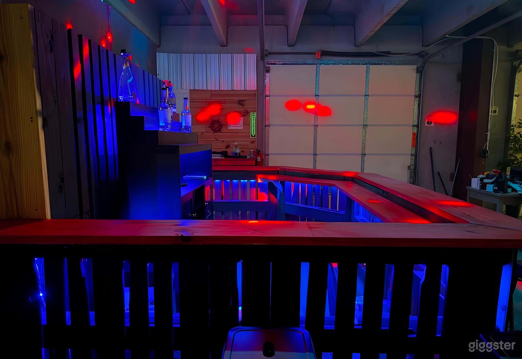 LED LACED BAR WITH DISCO BALL Photo 2