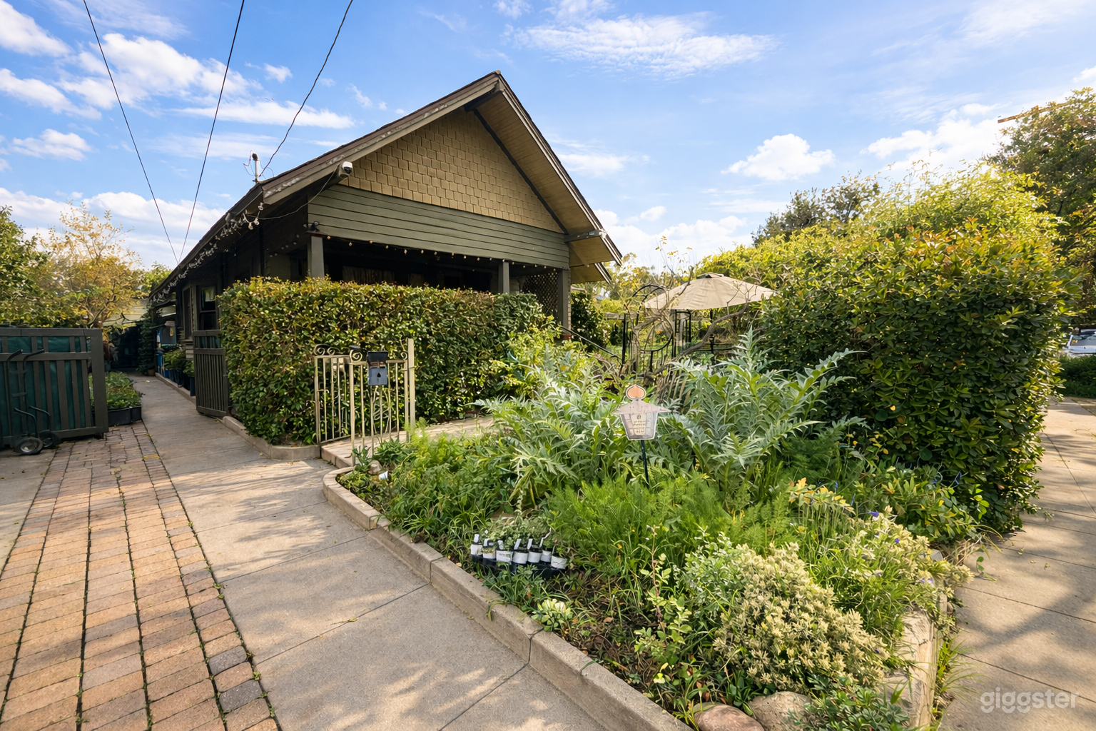 Charming Urban Farm Garden with Rustic House Photo 2