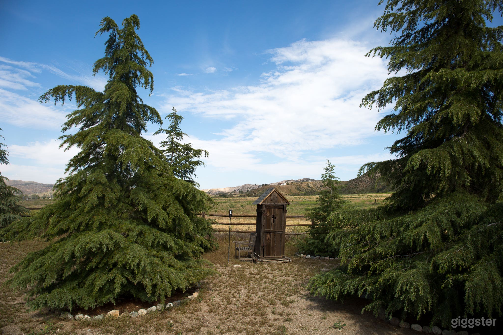 Prop out-house is one of the many props we have here at Mountain View Basecamp