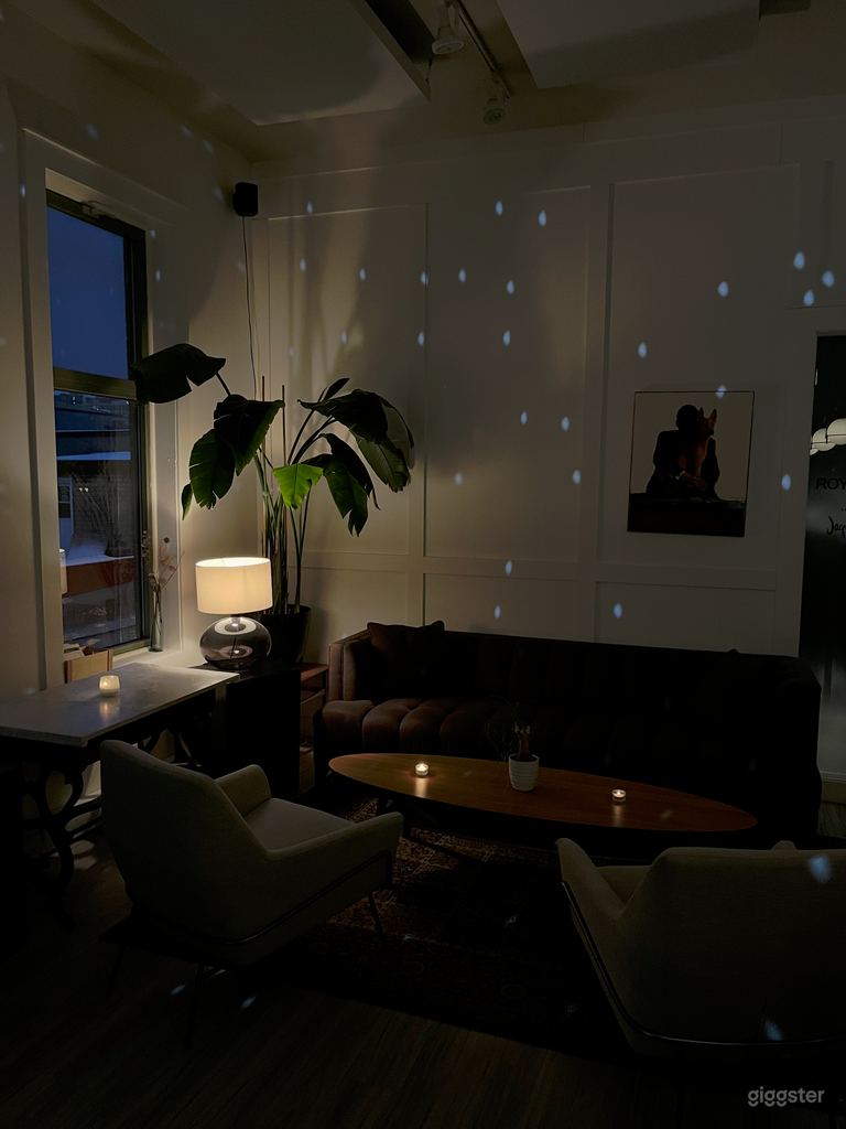  Lounge space at night 🛋️ 